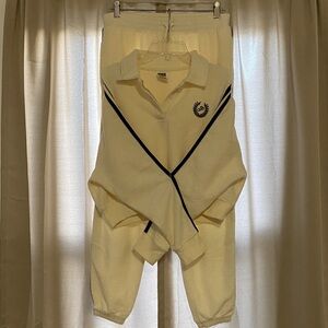 Victoria Secrets Ivy League Cream Tracksuit with Black Accents